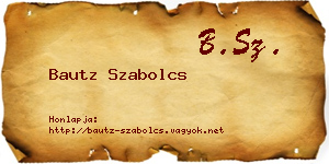 Bautz Szabolcs névjegykártya